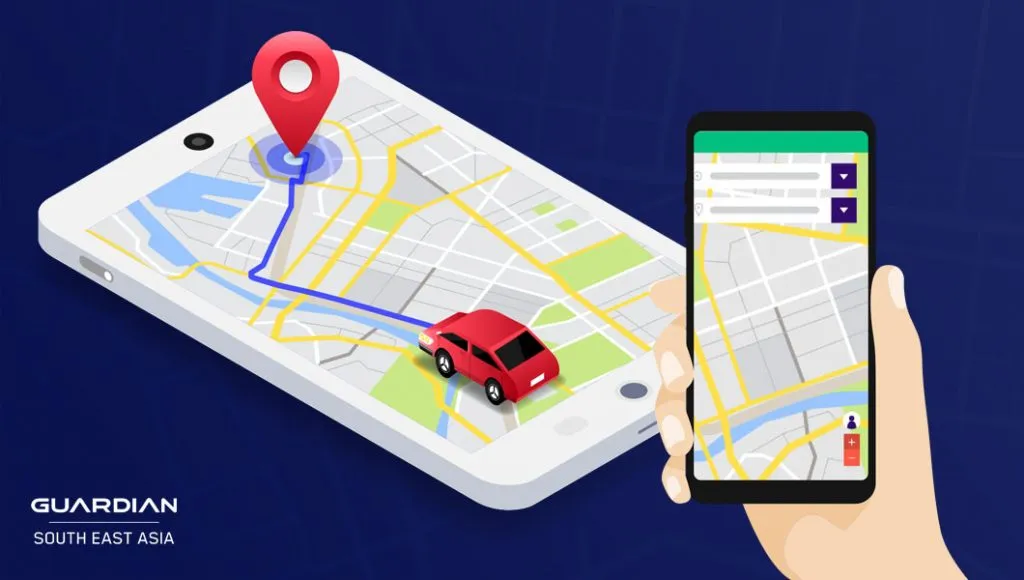 gps vehicle tracking location tracking digital illustration